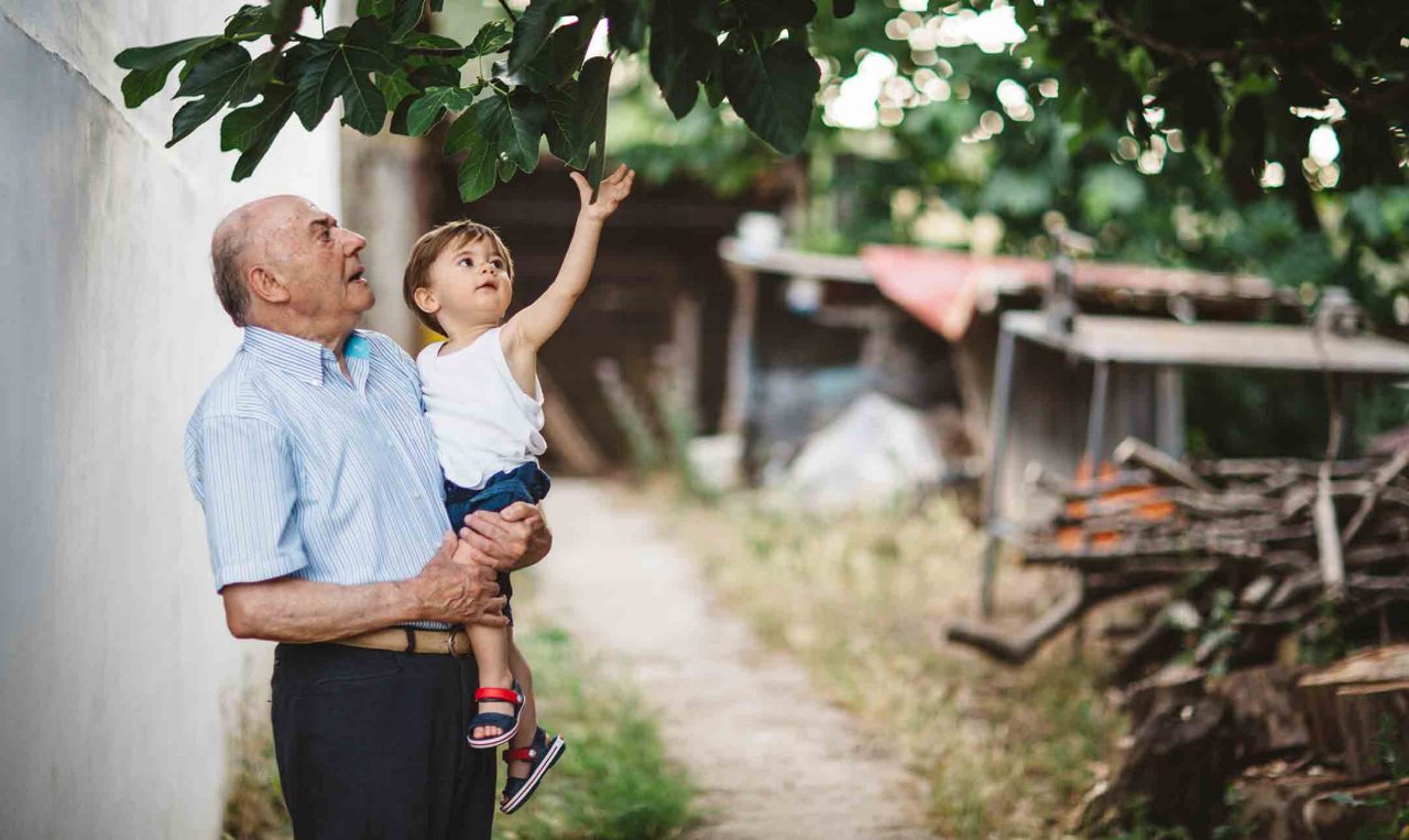 Grandparent with child